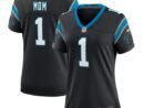 Number 1 Mom Carolina Panthers Nike Women's Game Jersey - Black