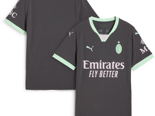 AC Milan Puma Women's 2024/25 Third Replica Jersey - Charcoal/White