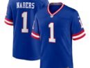 Malik Nabers New York Giants Nike 2nd Alternate 2024 NFL Draft Game Jersey - Royal