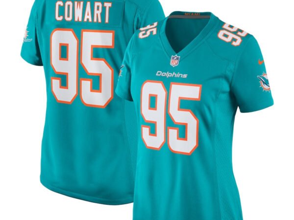 Byron Cowart Miami Dolphins Nike Women's Game Jersey - Aqua