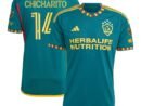 Chicharito LA Galaxy adidas 2024 LA Kit Authentic Player Jersey - Green