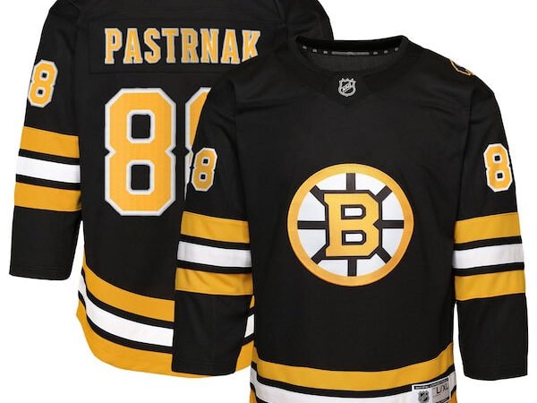 David Pastrnak Boston Bruins Youth Home Premier Player Jersey - Black