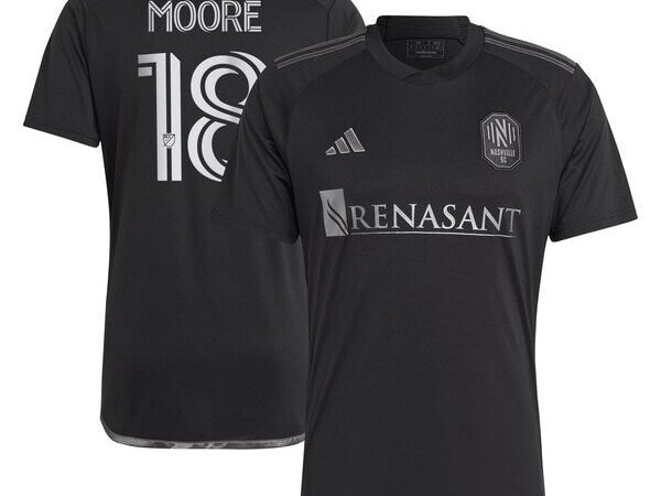 Shaq Moore Nashville SC adidas 2024 Man In Black Kit Replica Player Jersey - Black