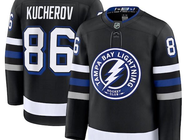 Nikita Kucherov Tampa Bay Lightning  Alternate Premium Jersey - Black/Blue