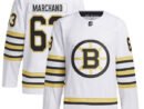 Brad Marchand Boston Bruins adidas  Primegreen Authentic Player Jersey - White/Black