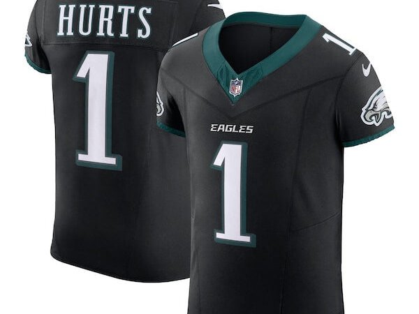 Jalen Hurts Philadelphia Eagles Nike Alternate Vapor F.U.S.E. Elite Jersey - Black/Green/Kelly Green