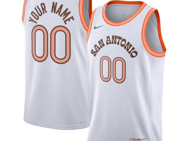 San Antonio Spurs Nike Unisex 2023/24 Custom Swingman Jersey - White - City Edition