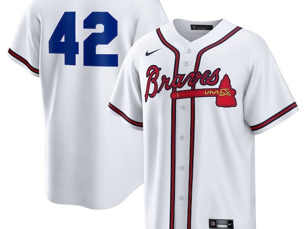 Atlanta Braves Nike Home 2025 Jackie Robinson Day Replica Jersey - White