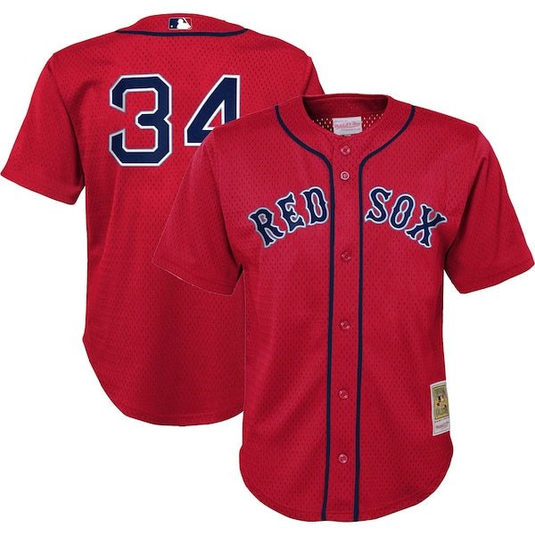 David Ortiz Boston Red Sox Preschool Cooperstown Collection Mesh Batting Practice Jersey - Red