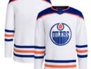 Edmonton Oilers adidas Men's Away Primegreen Authentic Blank Jersey - White