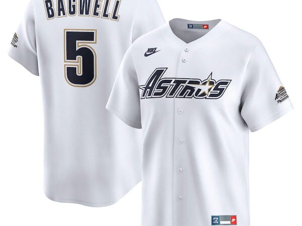 Jeff Bagwell Houston Astros Nike Throwback Cooperstown Collection Limited Jersey - White