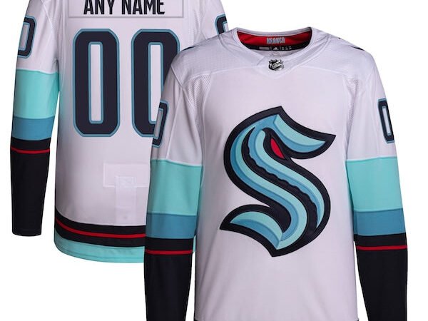 Seattle Kraken adidas  Away  Primegreen Authentic Custom Jersey - White