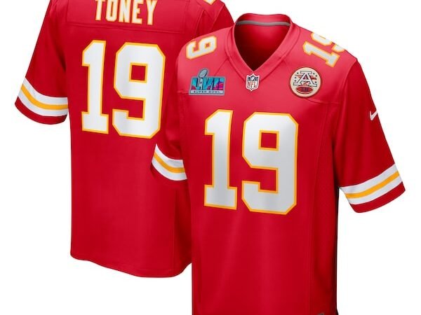 Kadarius Toney Kansas City Chiefs Nike Super Bowl LVII Patch Game Jersey - Red