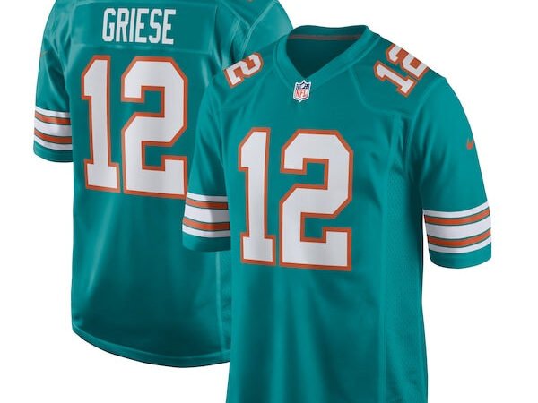 Bob Griese Miami Dolphins Nike Retired Player Jersey - Aqua/White