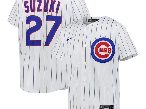 Seiya Suzuki Chicago Cubs Nike Youth Alternate Replica Player Jersey - White