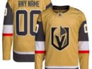 Vegas Golden Knights adidas  Home  Primegreen Authentic Custom Jersey - Gold
