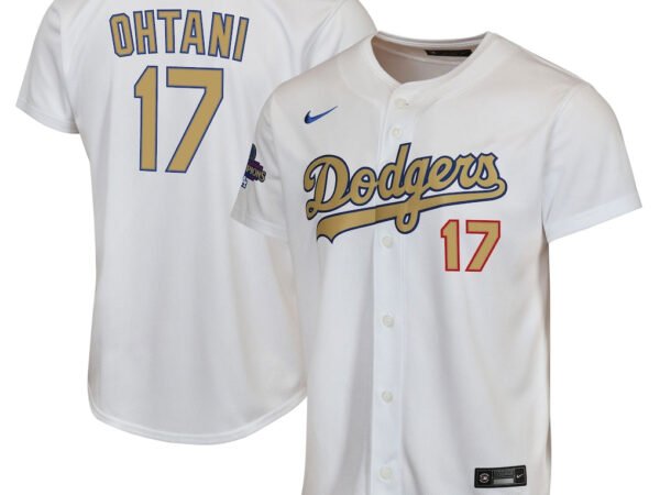 Shohei Ohtani Los Angeles Dodgers Nike Youth 2025 Gold Collection Limited Jersey - White