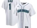 Seattle Mariners Nike #1 Dad Home Replica Jersey - White