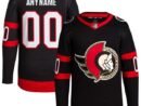 Ottawa Senators adidas  Home  Primegreen Authentic Custom Jersey - Black