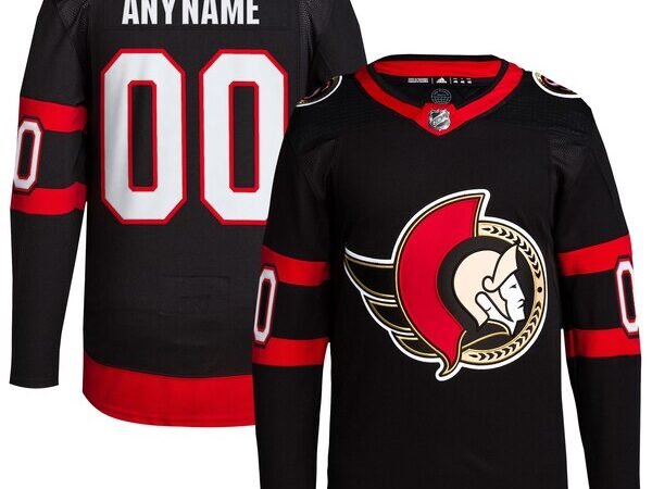 Ottawa Senators adidas  Home  Primegreen Authentic Custom Jersey - Black