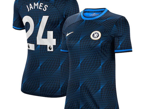 Reece James Chelsea Nike Women's 2023/24 Away Stadium Replica Player Jersey - Navy/Blue