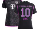 Leroy Sané Bayern Munich adidas Women's 2023/24 Away Replica Player Jersey - Black/White