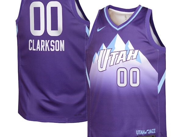 Jordan Clarkson Utah Jazz Nike Youth 2024/25 Swingman Player Jersey - City Edition - Purple