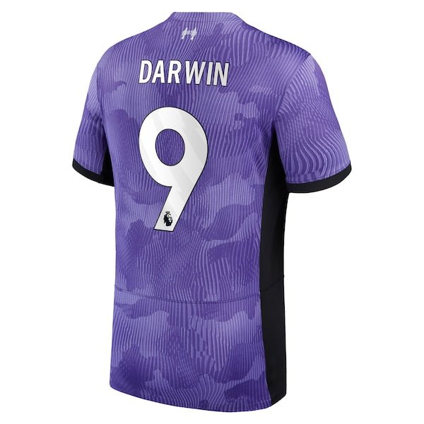 Darwin Núñez Liverpool Nike 2023/24 Third Stadium Replica Player Jersey - Purple