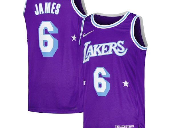 LeBron James Los Angeles Lakers Nike Swingman Player Jersey - City Edition - Purple