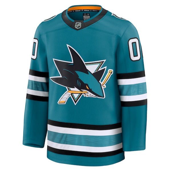 San Jose Sharks Home Premium Custom Jersey - Teal