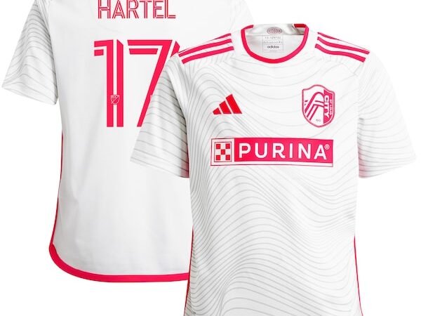 Marcel Hartel St. Louis City SC adidas Youth 2024 The Confluence Kit Replica Player Jersey - White