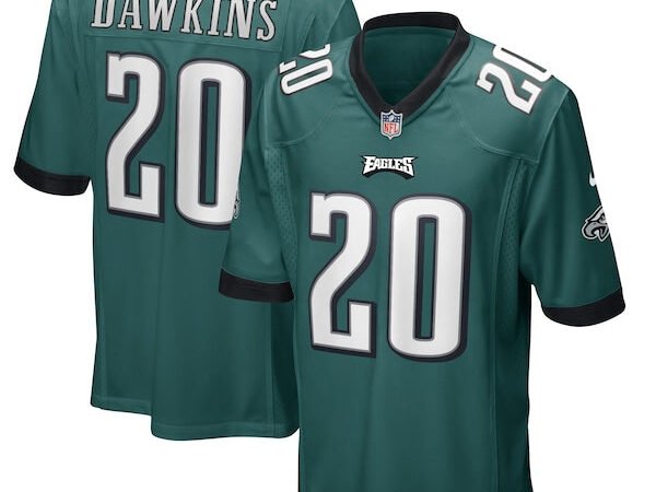 Brian Dawkins Philadelphia Eagles Nike Game Retired Player Jersey - Midnight Green