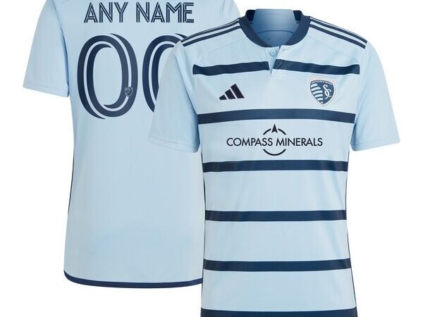 Sporting Kansas City adidas 2024 Hoops 4.0 Replica Custom Jersey - Light Blue