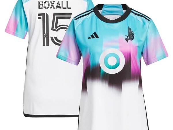 Michael Boxall Minnesota United FC adidas Women's 2024 The Northern Lights Kit Replica Jersey - White