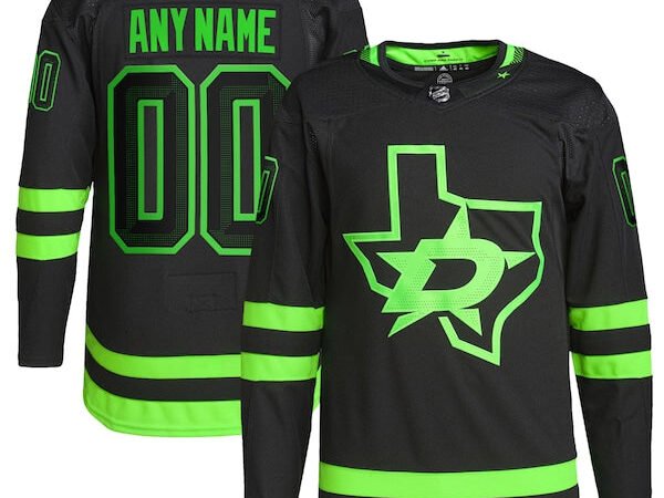 Dallas Stars adidas Alternate Primegreen Authentic Custom Jersey - Black