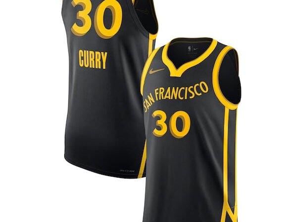 Nike Stephen Curry Golden State Warriors Authentic Jersey - City Edition - Black