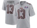 Brock Purdy San Francisco 49ers Nike Super Bowl LVIII Atmosphere Fashion Game Jersey - Gray