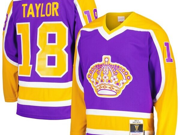 Dave Taylor Los Angeles Kings  1980/81 Blue Line Player Jersey - Purple