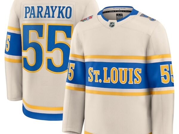 Colton Parayko St. Louis Blues  2025 NHL Winter Classic Premium Player Jersey - Cream