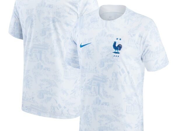 Custom National Team Nike 2022/23 Away Authentic Blank Jersey - White