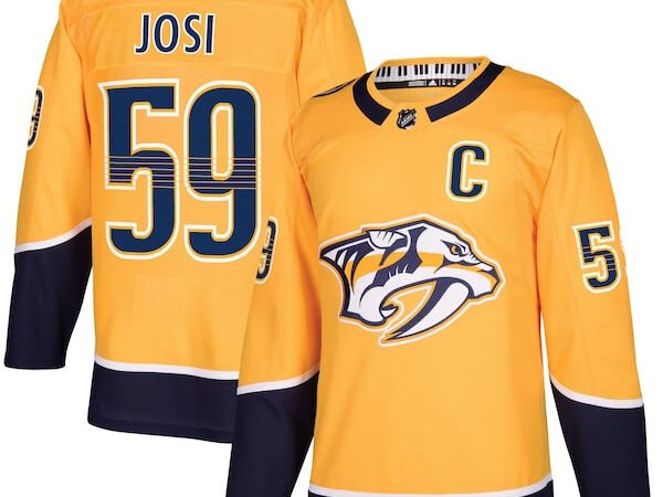 Roman Josi Nashville Predators adidas Home Authentic Player Jersey - Gold