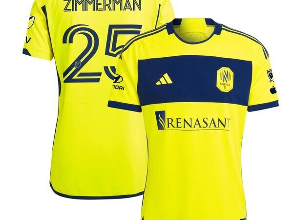 Walker Zimmerman Nashville SC adidas 2024 The 615 Kit Authentic Player Jersey - Yellow