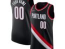 Portland Trail Blazers Nike 2021/22 Diamond Authentic Custom Jersey - Icon Edition - Black