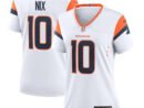 Bo Nix Denver Broncos Nike Women's Game Jersey -  White/Navy