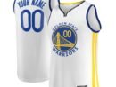 Golden State Warriors  Fast Break Custom Replica Jersey White - Association Edition/Royal