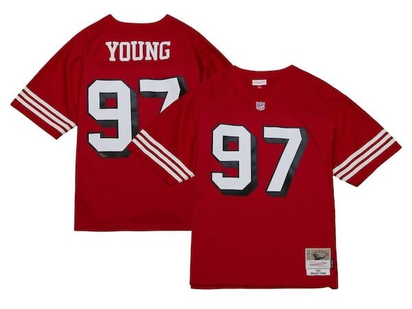 Bryant Young San Francisco 49ers Legacy Replica Jersey - Scarlet/White