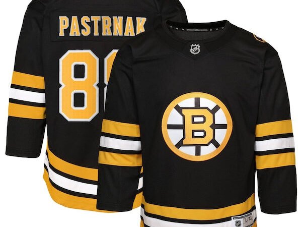 David Pastrnak Boston Bruins Outerstuff Toddler Home Replica Player Jersey - Black