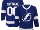 Tampa Bay Lightning Youth Replica Custom Jersey - Blue