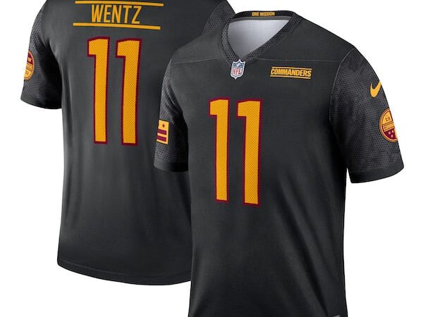 Carson Wentz Washington Commanders Nike Alternate Legend Jersey - Black