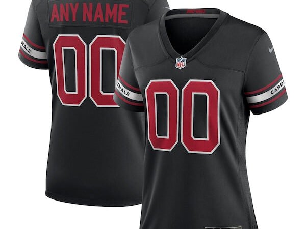 Arizona Cardinals Nike Women's Alternate Custom Game Jersey - Black